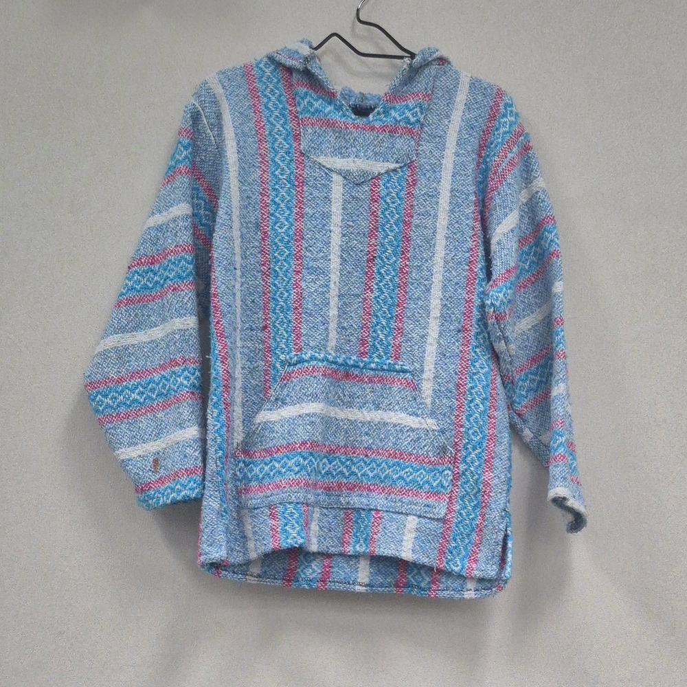 Striped Multicolor Women's Poncho